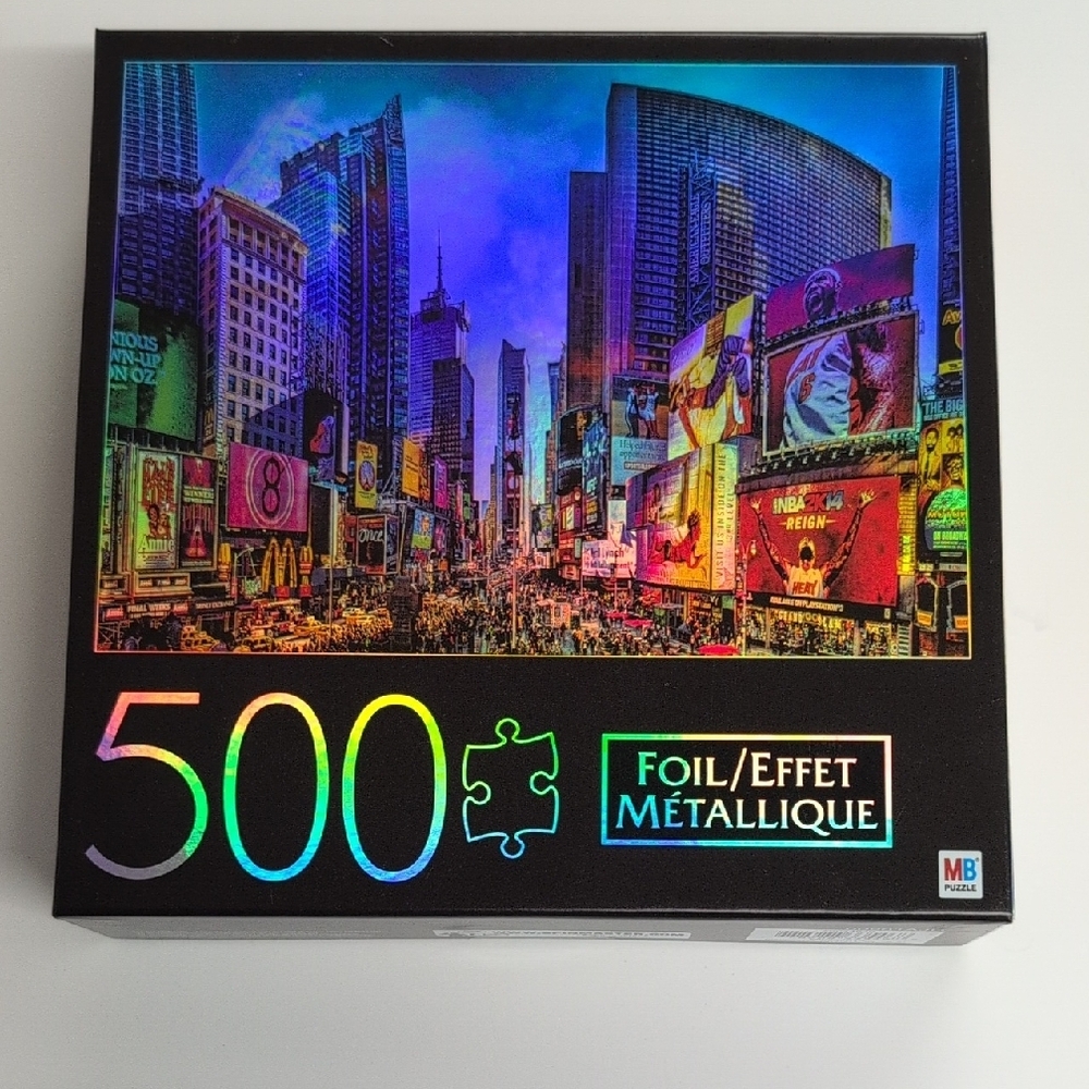 500 Piece Metallic Foil Puzzle